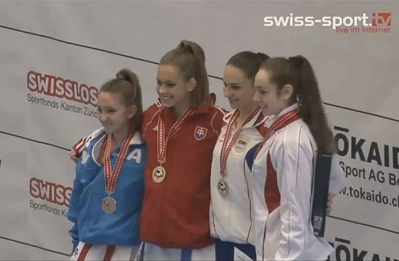 Eliza Gaweł na podium