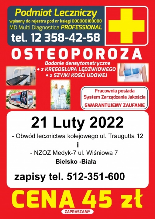 Zbadaj swoje kości: Badanie Osteoporozy