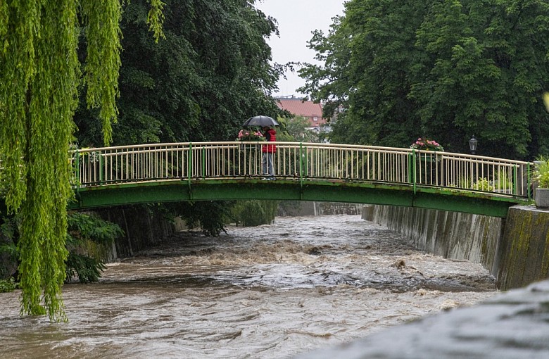 Bielsko-Biała. Alarm przeciwpowodziowy