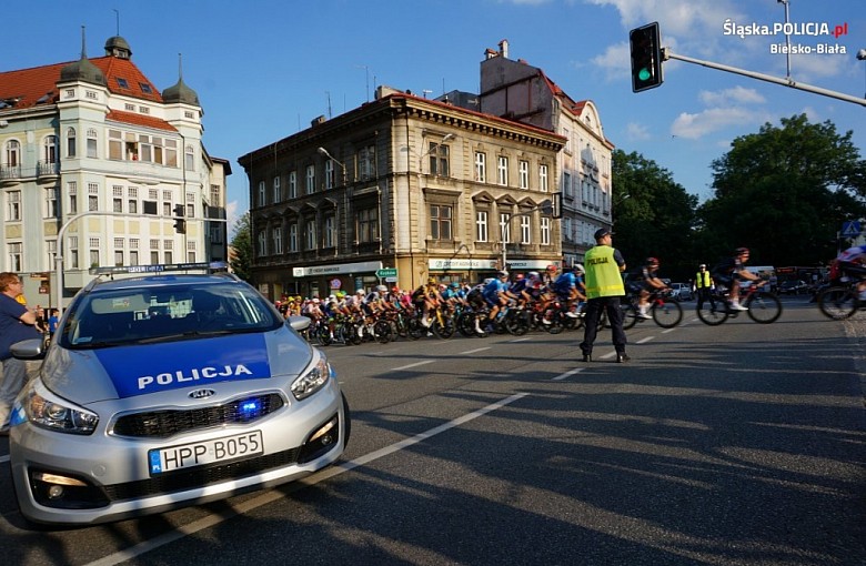 Służby zabezpieczały 78. kolarski wyścig Tour de Pologne