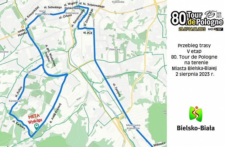 MAPA. Utrudnienia podczas Tour de Pologne