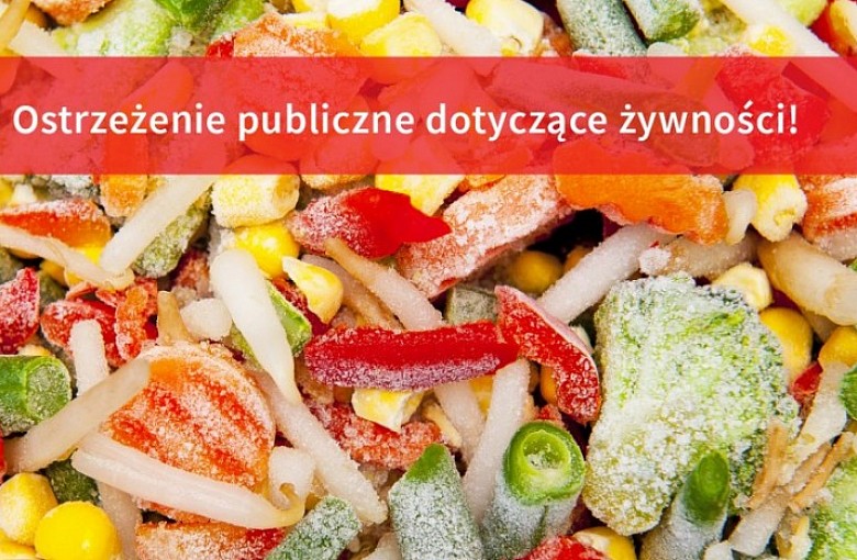 Ostrzeżenie publiczne dotyczące żywności