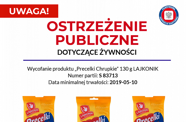 Ostrzeżenie publiczne dotyczące żywności