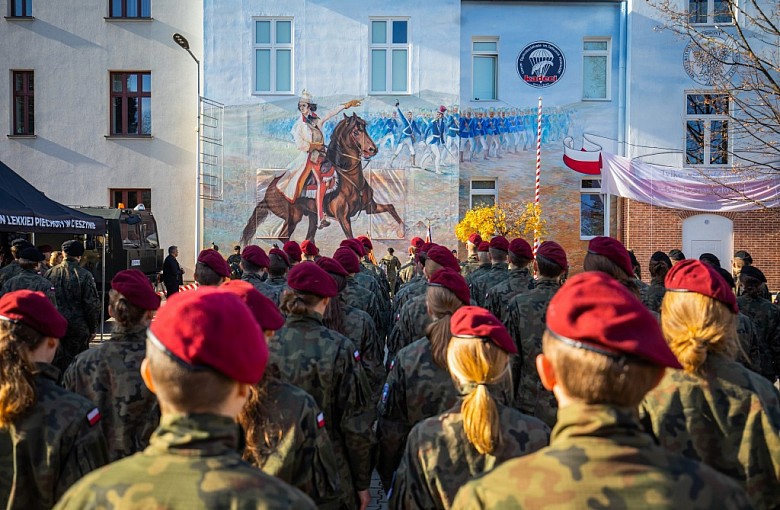 Bielsko-Biała: Mural na Szkole Kadetów