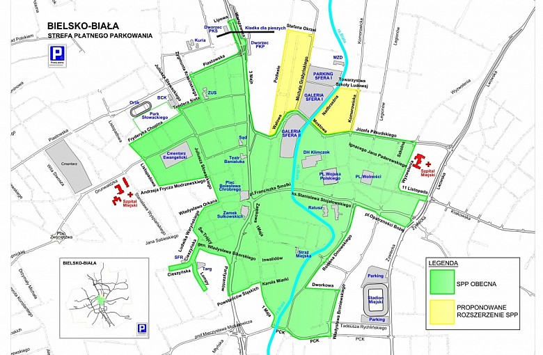 Zmiany w systemie parkowania koło Sfery